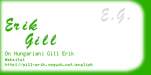 erik gill business card